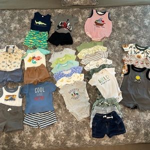 3-6 month old baby boy summer clothes
